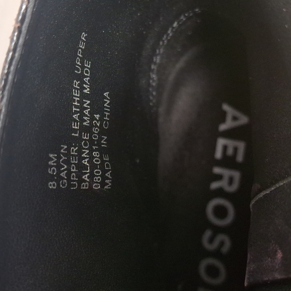 AEROSOLES Black and Silver Ankle Booties with Chunky Sole - Picture 3 of 10